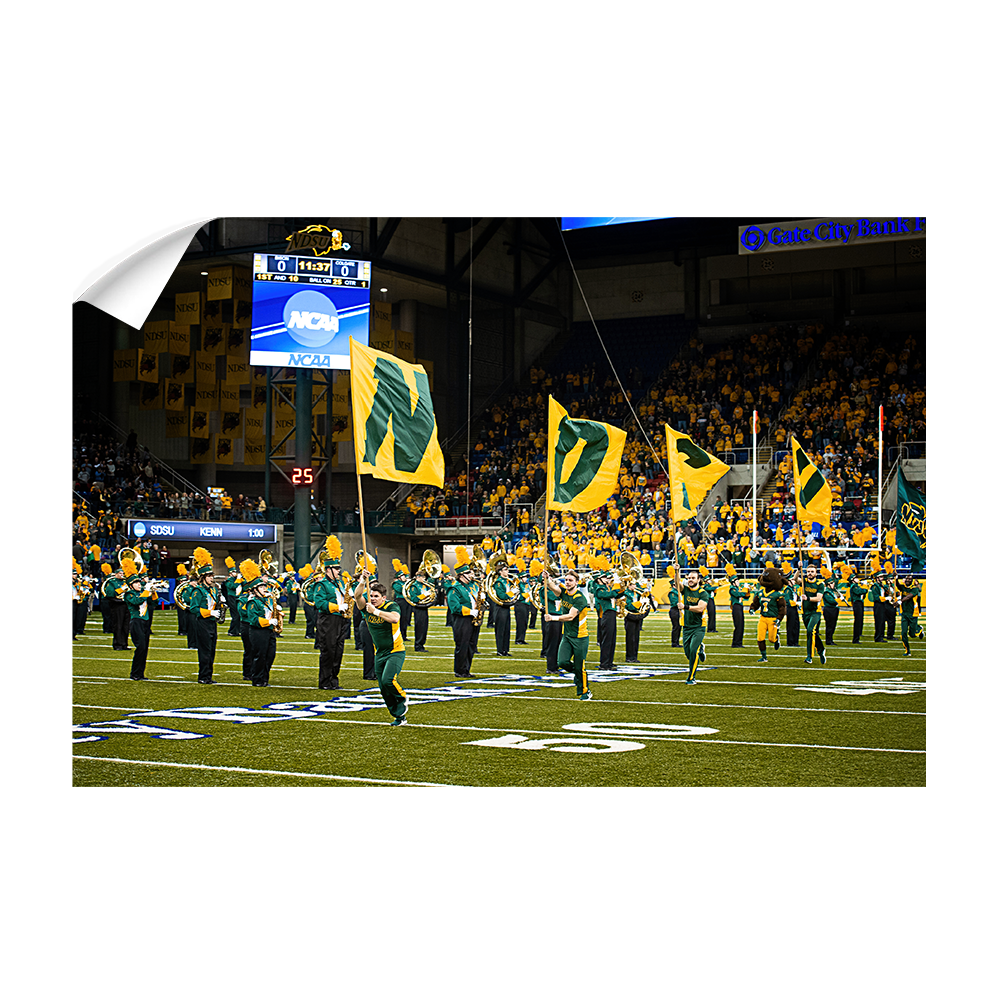 North Dakota State Bisons - Enter NDSU - College Wall Art #Canvas