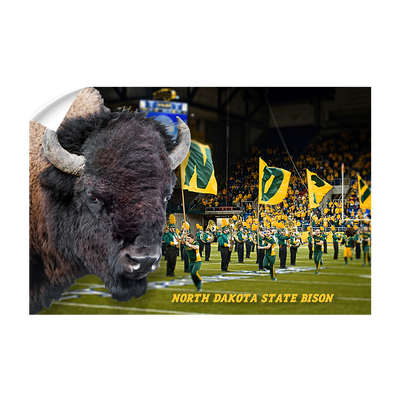 North Dakota State Bisons - Bison - College Wall Art #Wall Decal