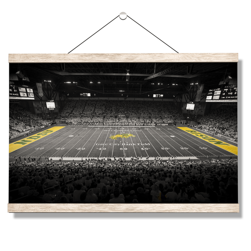North Dakota State Bisons - Gate City Bank Field BWC - College wall Art #Canvas