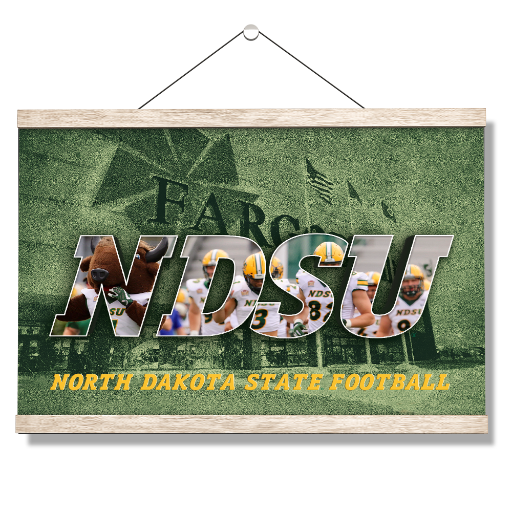 North Dakota State Bisons - NDSU Football - College Wall Art #Canvas