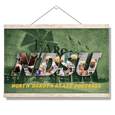 North Dakota State Bisons - NDSU Football - College Wall Art #Hanging Canvas