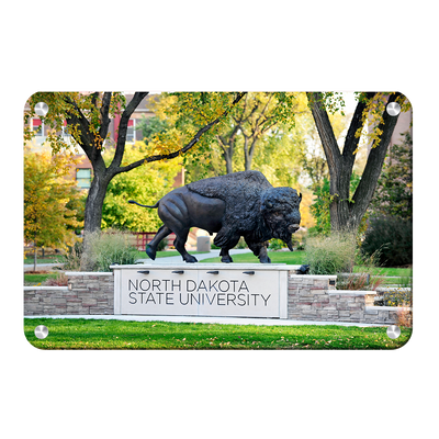 North Dakota State Bisons - North Dakota State University - College Wall Art #Metal