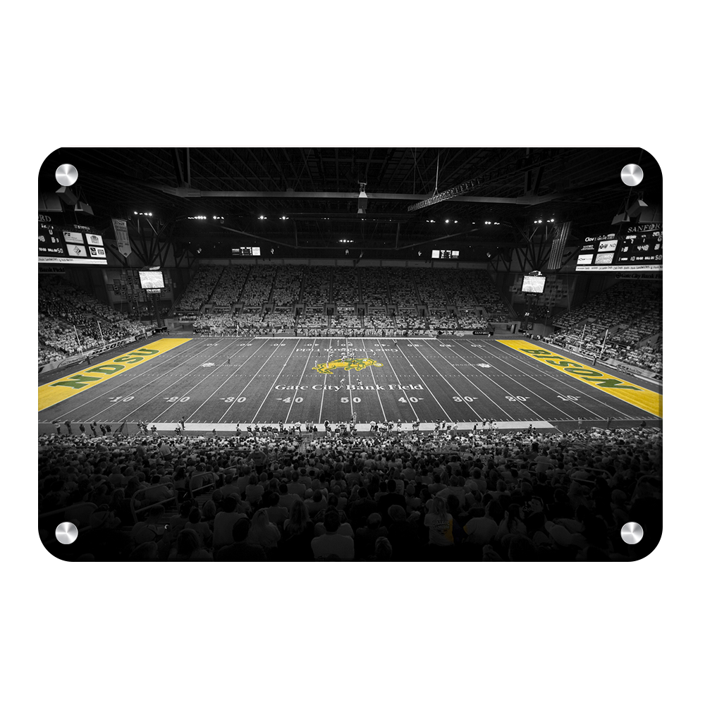 North Dakota State Bisons - Gate City Bank Field BWC - College wall Art #Canvas