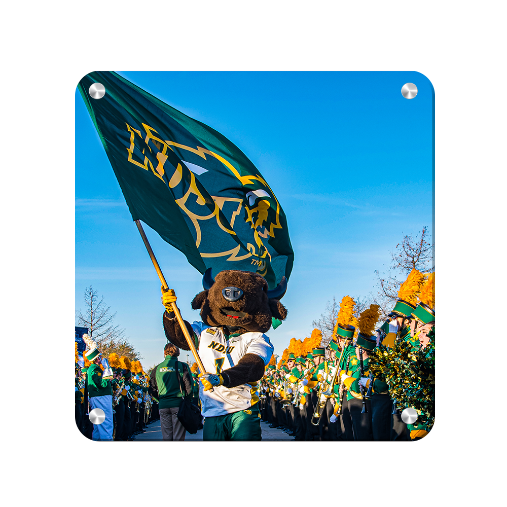 North Dakota State Bisons - Thundar Team Walk - College Wall Art #Canvas