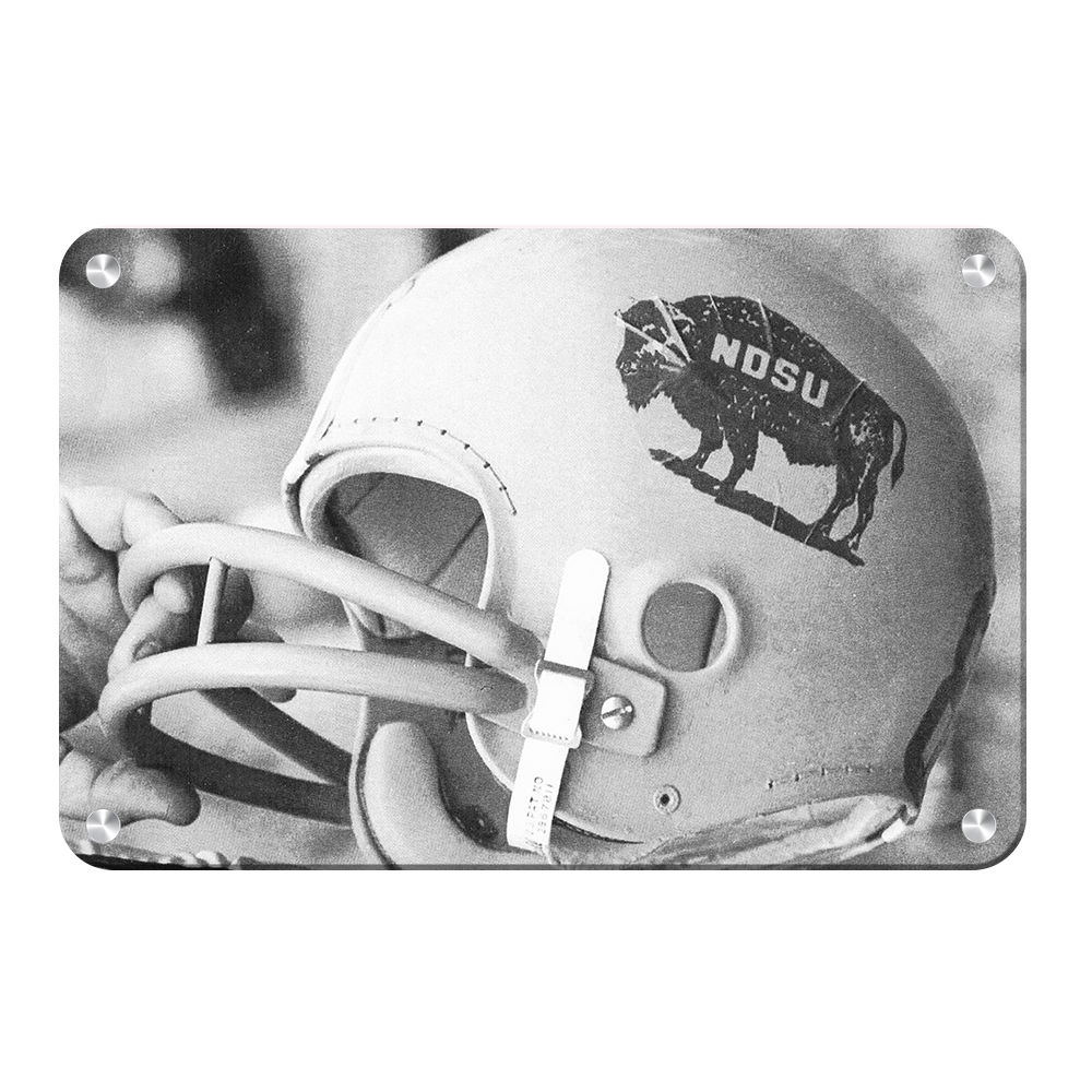 North Dakota State Bisons - Vintage 1960's NDSU Football Helmet - College Wall Art #Canvas