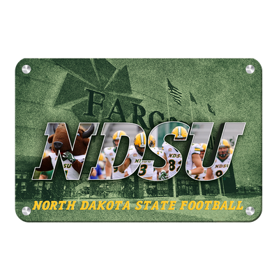North Dakota State Bisons - NDSU Football - College Wall Art #Metal