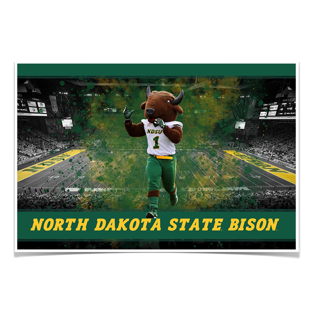 North Dakota State Bison - Thundar's North Dakota State Bison - College Wall Art #Canvas