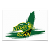North Dakota State Bisons - Paint Ornament cutout - College Wall Art #Poster