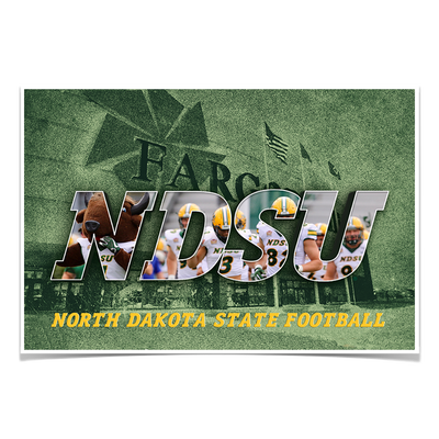 North Dakota State Bisons - NDSU Football - College Wall Art #Poster