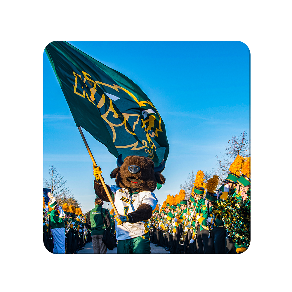 North Dakota State Bisons - Thundar Team Walk - College Wall Art #Canvas
