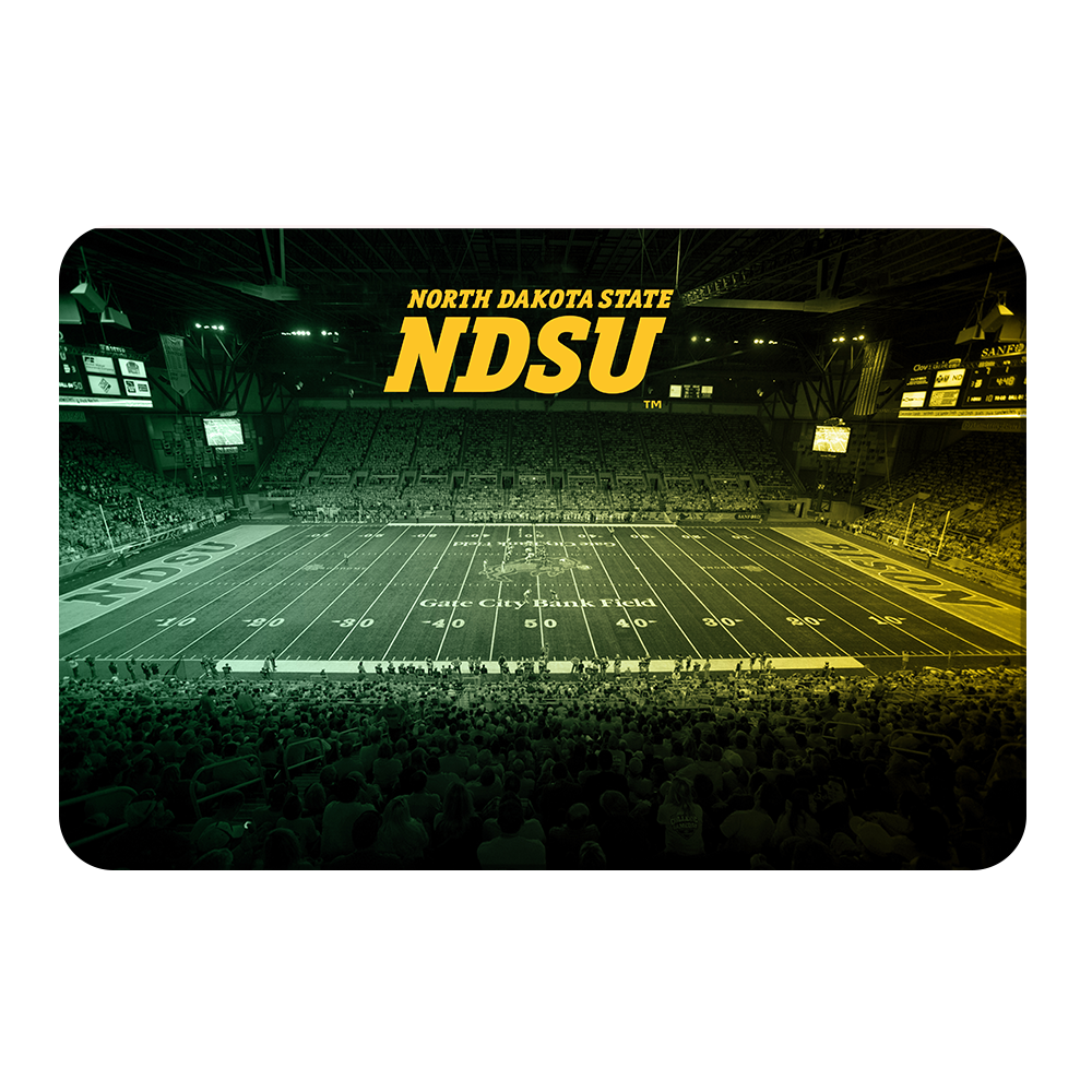 North Dakota State Bisons - Gate City Bank Field Duo Tone - College Wall Art #Canvas