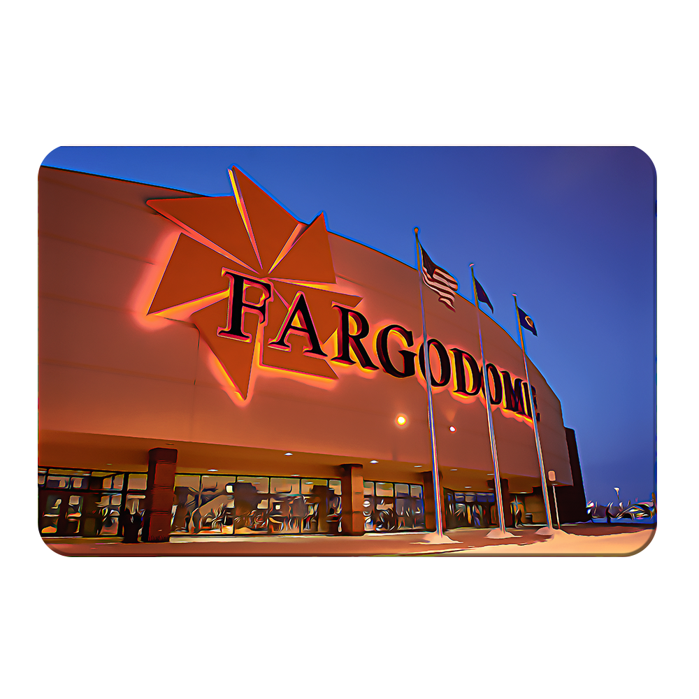 North Dakota State Bisons - Fargo Dome Oil Painting - College Wall Art #Canvas