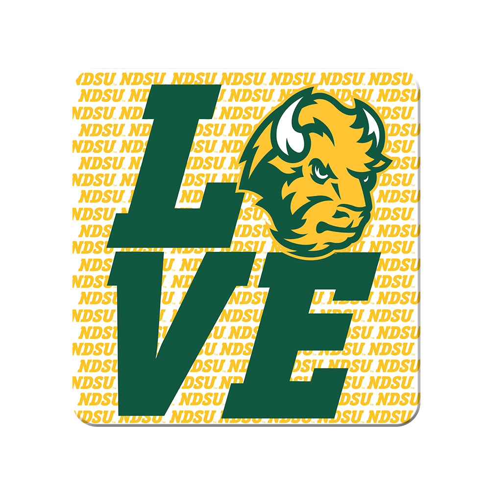 North Dakota State Bison - Love NDSU - College Wall Art #Canvas