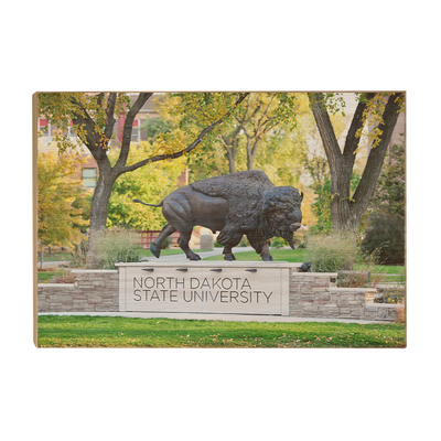 North Dakota State Bisons - North Dakota State University - College Wall Art #Wood