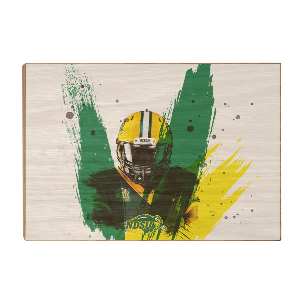 North Dakota State Bisons - NDSU Football Paint - College Wall art #Canvas