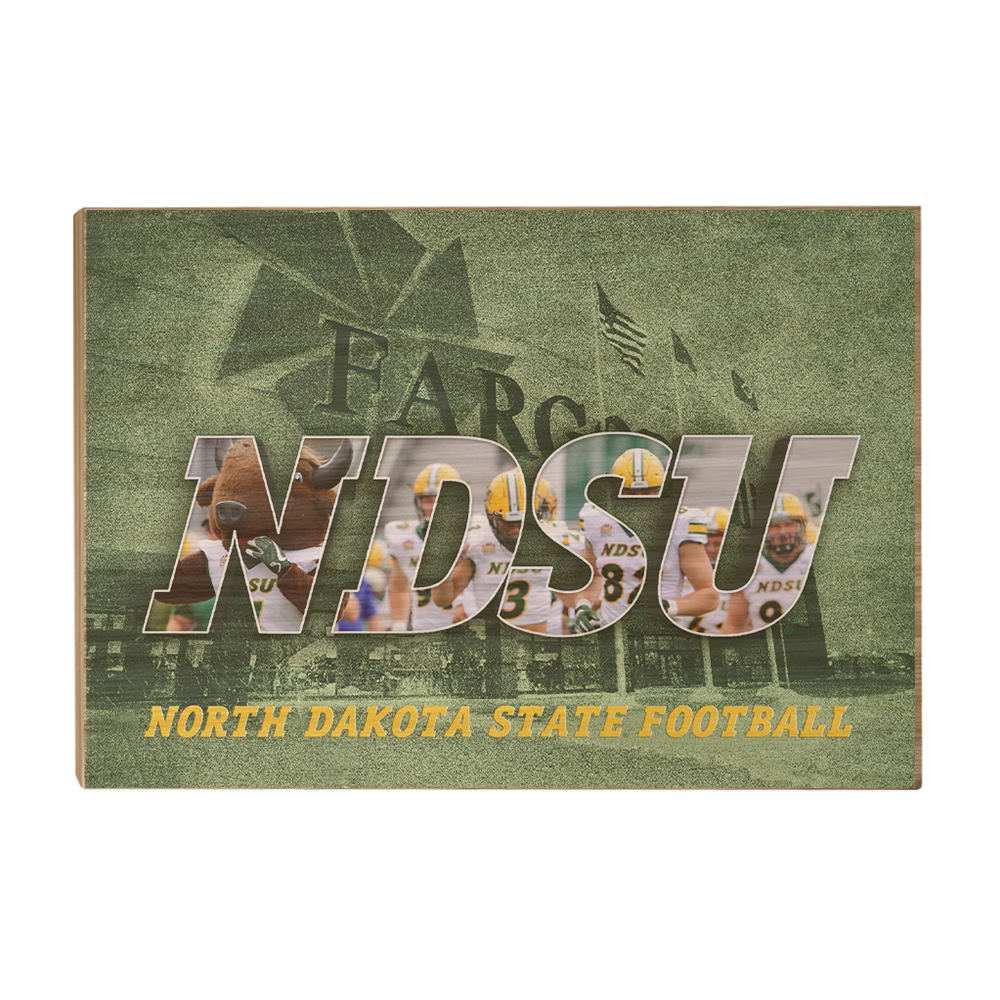 North Dakota State Bisons - NDSU Football - College Wall Art #Canvas
