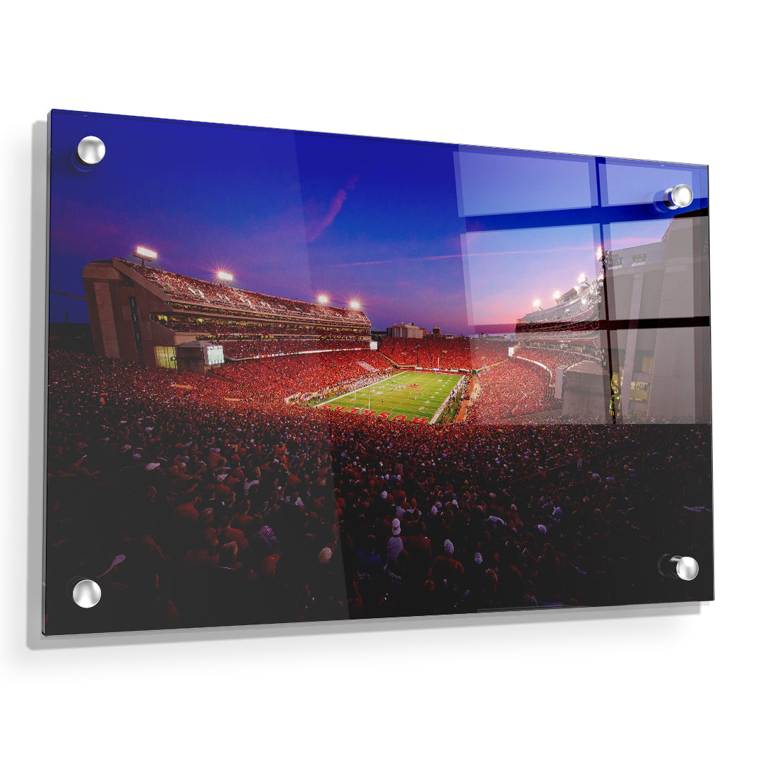 Nebraska - Memorial Sunset - College Wall Art #Canvas