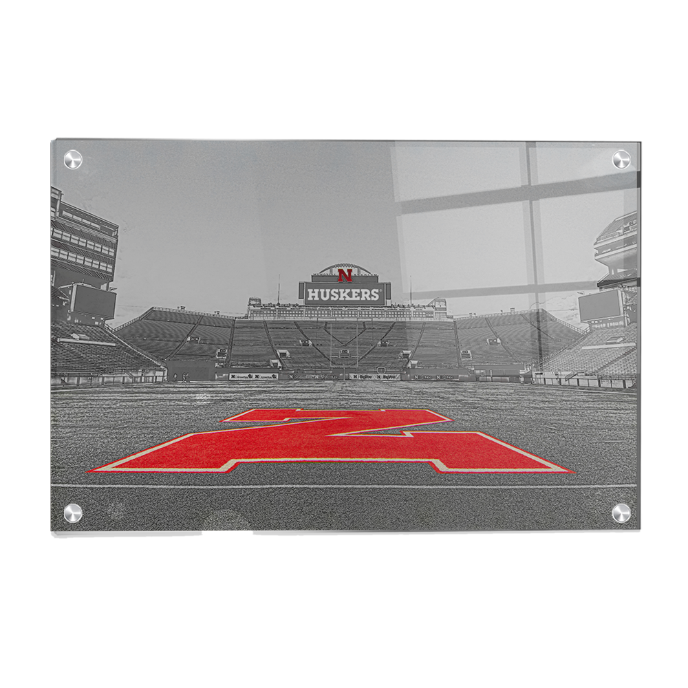 Nebraska Cornhuskers - Sketch from the 50 - College Wall Art #Canvas