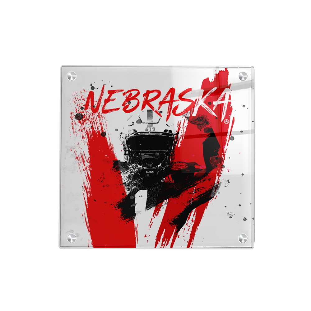 Nebraska Cornhuskers - Nebraska Paint - College Wall Art #Canvas