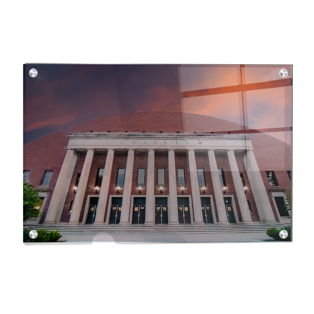Nebraska Cornhuskers - The Coliseum Sunrise - College Wall Art #Canvas