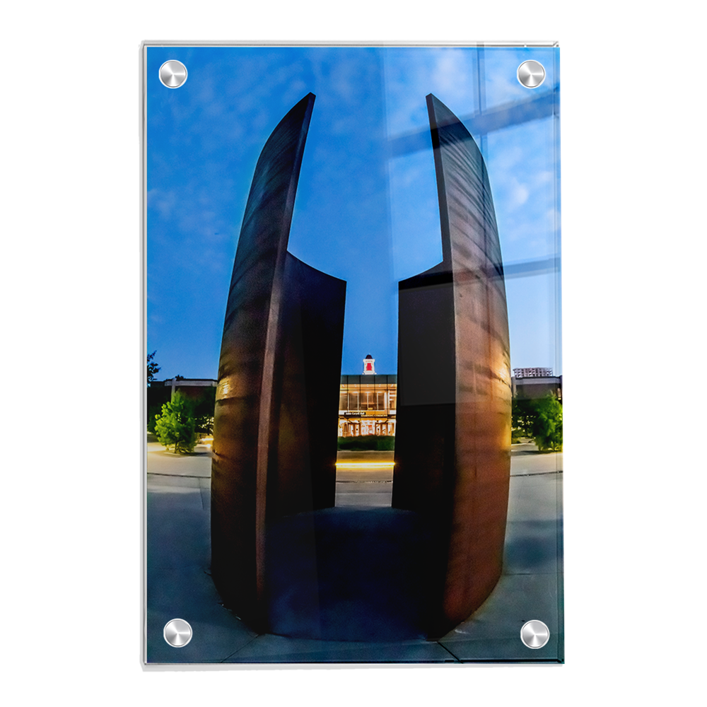 Nebraska Cornhuskers - Through Green Point - College Wall Art #Canvas