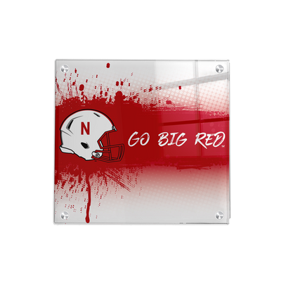 Nebraska Cornhuskers - Go Big Red Spray Paint - College Wall Art #Acrylic