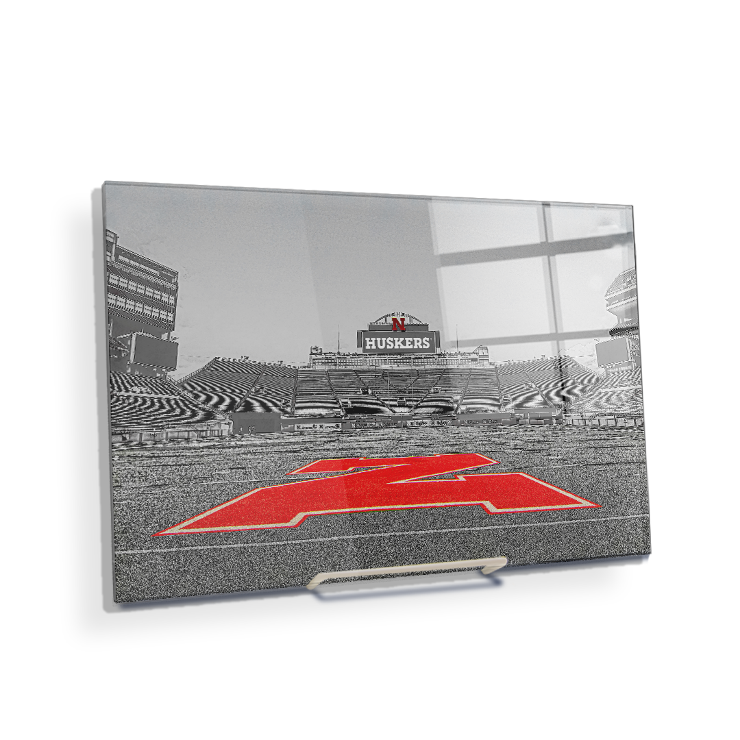 Nebraska Cornhuskers - Sketch from the 50 - College Wall Art #Canvas