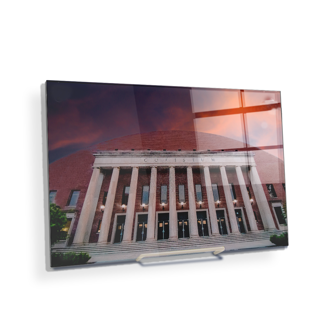 Nebraska Cornhuskers - The Coliseum Sunrise - College Wall Art #Canvas