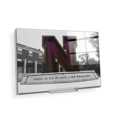 Nebraska Cornhuskers - There is no place like Nebraska Duotone - College Wall Art #Acrylic Mini