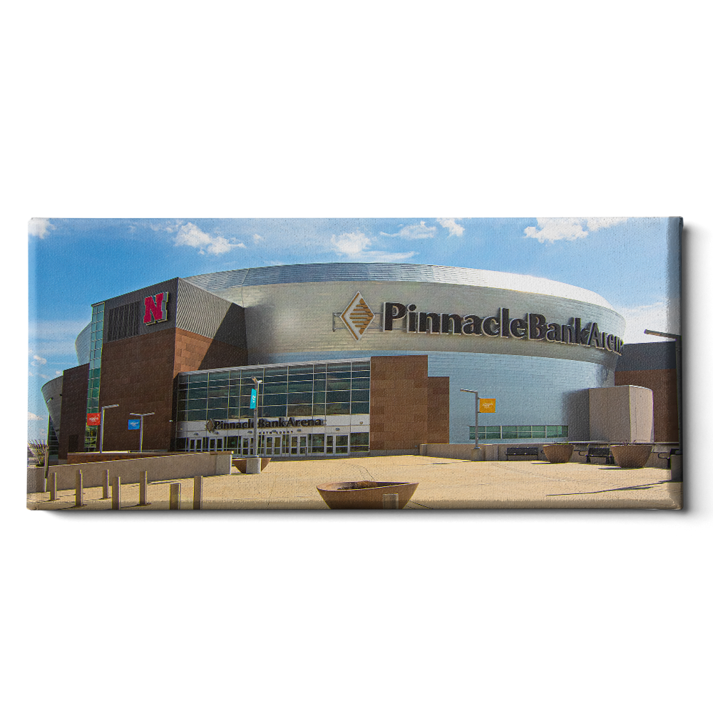 Nebraska Cornhuskers - Pinnacle Bank Arena Panoramic - College Wall Art #Canvas