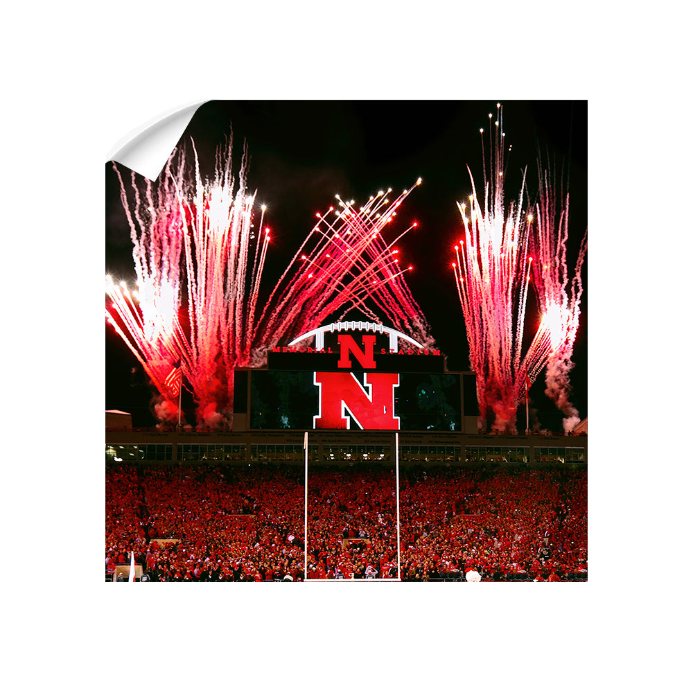 Nebraska - Nebraska Entrance - College Wall Art #Canvas