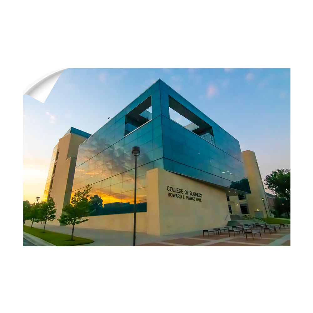 Nebraska Cornhuskers - College of Business Sunrise - College Wall Art #Canvas