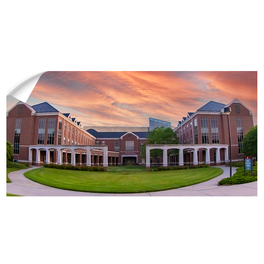 Nebraska Cornhuskers - Kaufman Education Residential Center Panoramic - College Wall Art #Canvas