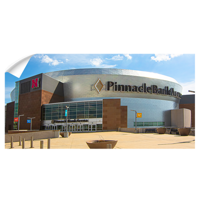 Nebraska Cornhuskers - Pinnacle Bank Arena Panoramic - College Wall Art #Wall Decal