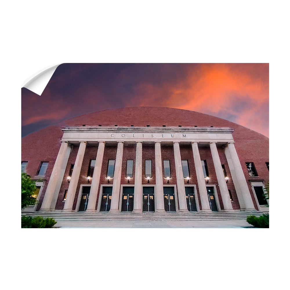 Nebraska Cornhuskers - The Coliseum Sunrise - College Wall Art #Canvas