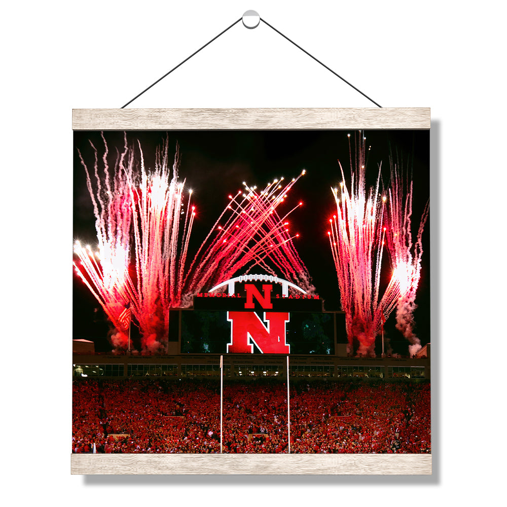 Nebraska - Nebraska Entrance - College Wall Art #Canvas