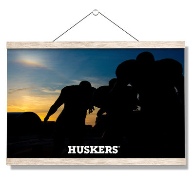 Nebraska Cornhuskers - Huskers Legacy Sunrise - College Wall Art #Hanging Canvas