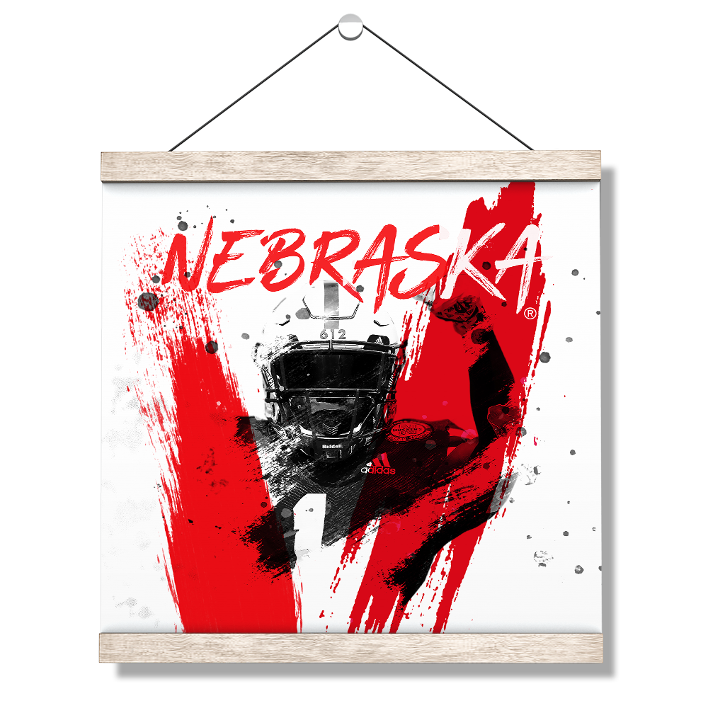 Nebraska Cornhuskers - Nebraska Paint - College Wall Art #Canvas