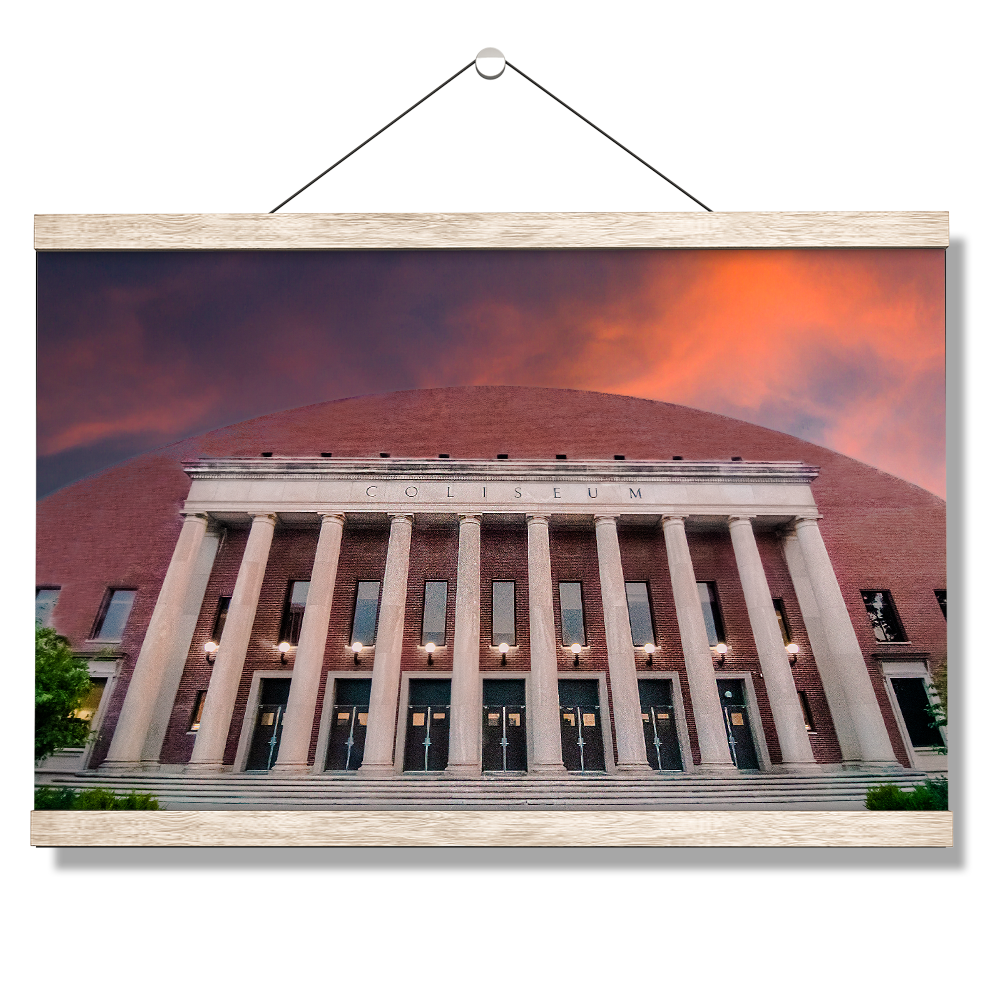 Nebraska Cornhuskers - The Coliseum Sunrise - College Wall Art #Canvas
