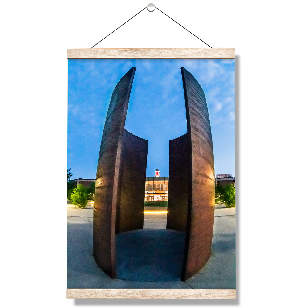 Nebraska Cornhuskers - Through Green Point - College Wall Art #Canvas