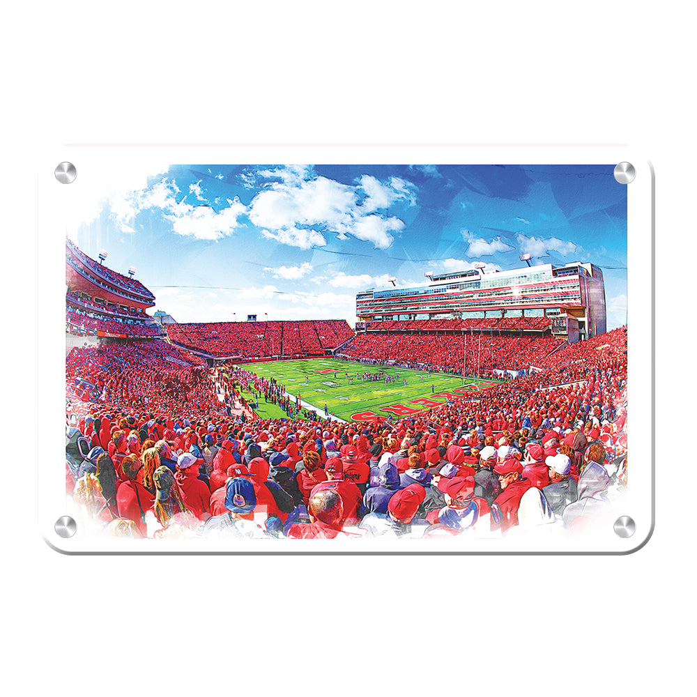 Nebraska - Husker Nation - College Wall Art #Canvas
