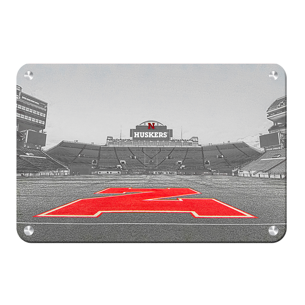 Nebraska Cornhuskers - Sketch from the 50 - College Wall Art #Canvas