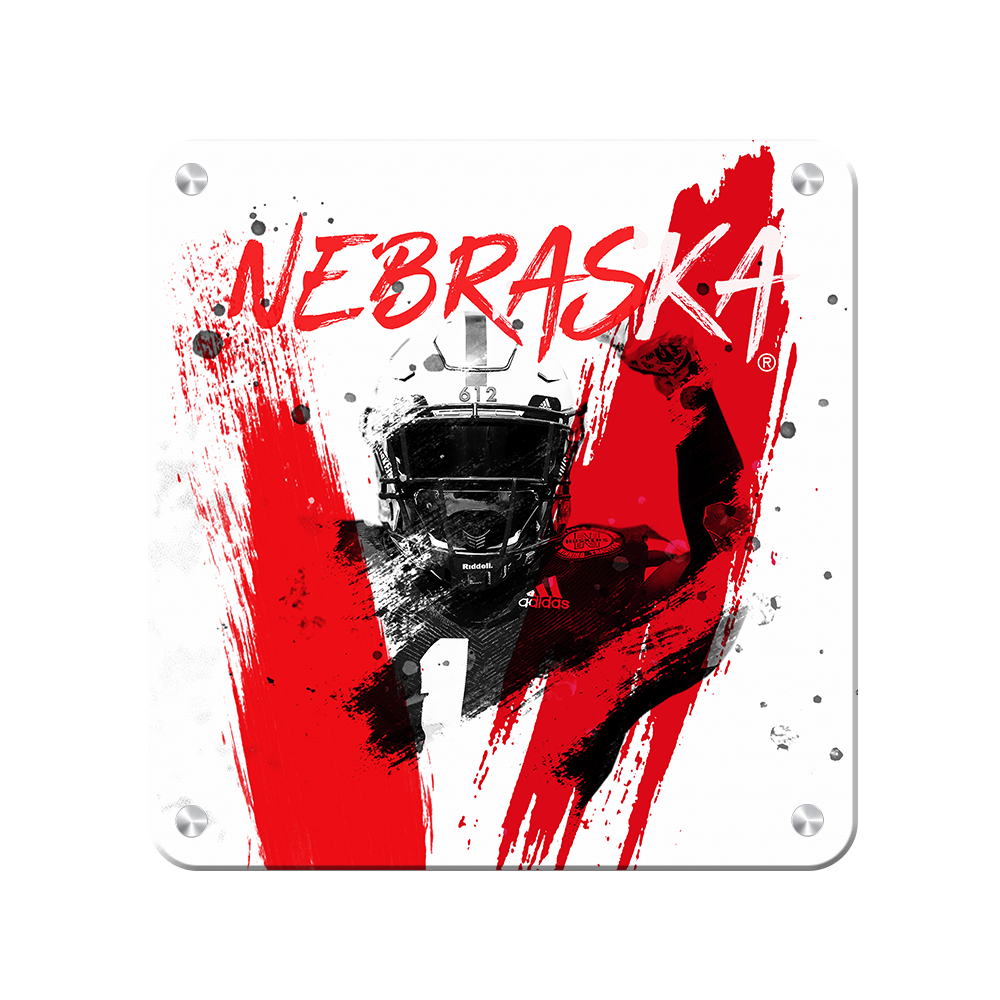 Nebraska Cornhuskers - Nebraska Paint - College Wall Art #Canvas