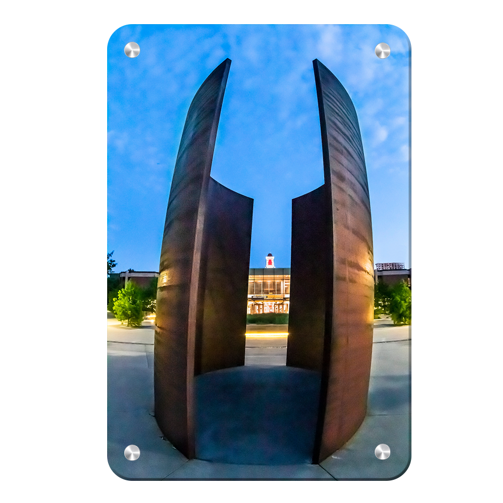 Nebraska Cornhuskers - Through Green Point - College Wall Art #Canvas