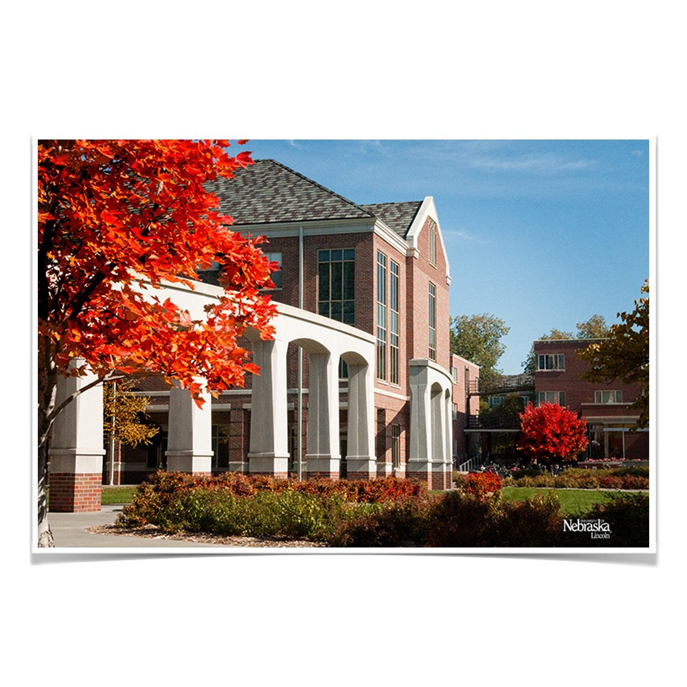 Nebraska - Nebraska Autumn - College Wall Art #Canvas