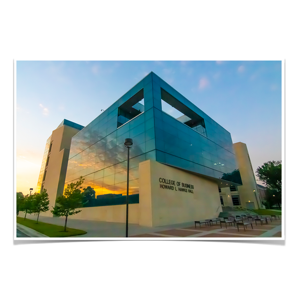 Nebraska Cornhuskers - College of Business Sunrise - College Wall Art #Canvas