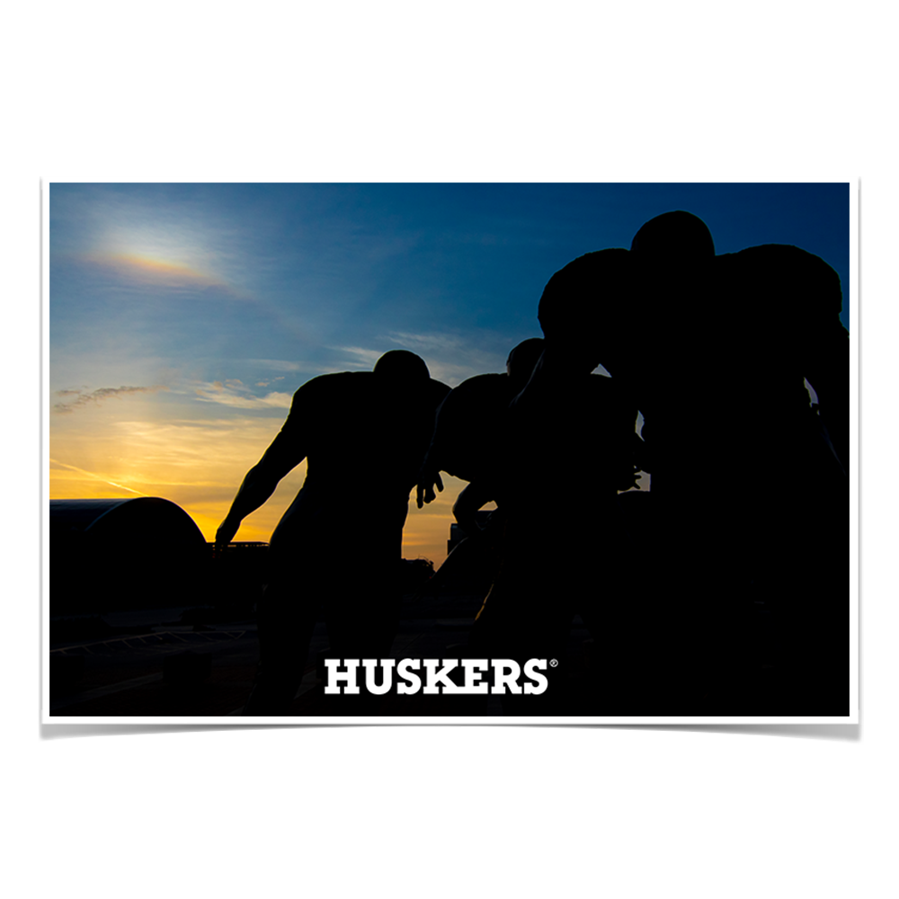 Nebraska Cornhuskers - Huskers Legacy Sunrise - College Wall Art #Canvas