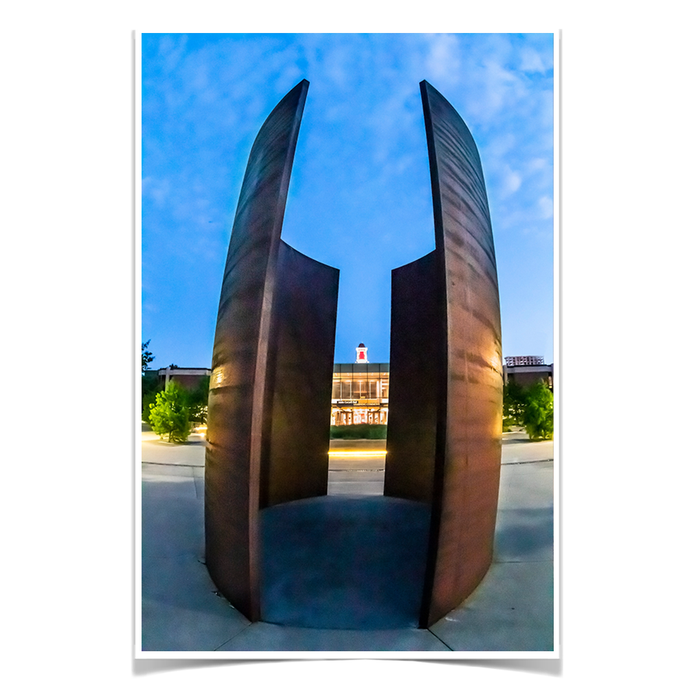 Nebraska Cornhuskers - Through Green Point - College Wall Art #Canvas