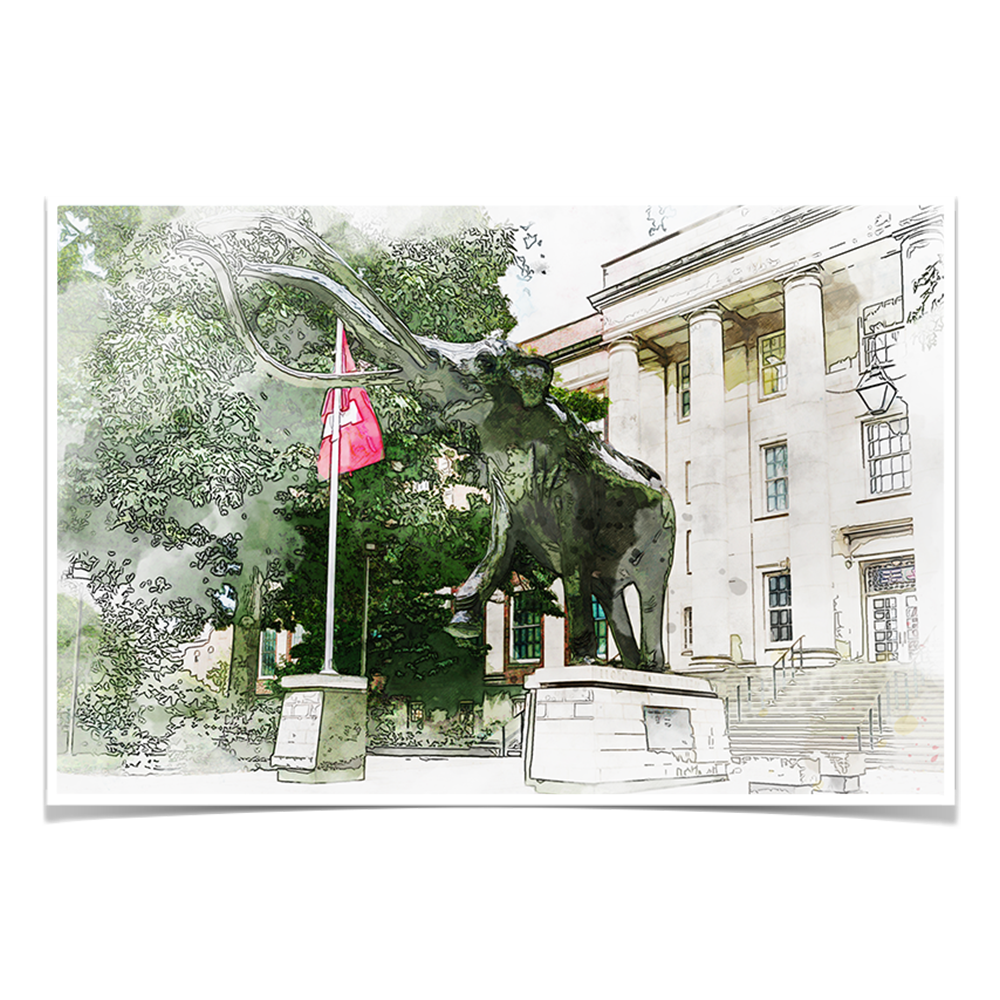 Nebraska Cornhuskers - Morrill Hall - College Wall Art #Canvas