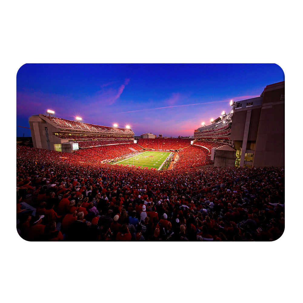 Nebraska - Memorial Sunset - College Wall Art #Canvas